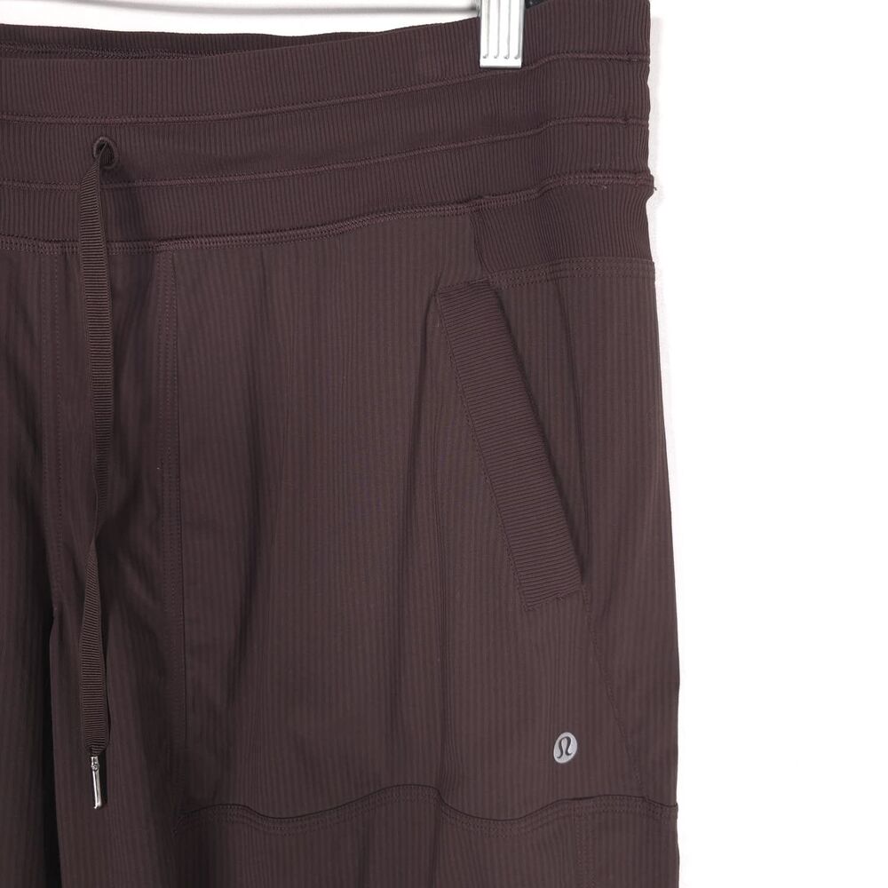 LULULEMON Dance Studio Crop II Pants Women 12 Stretch Drawstring Athletic - Picture 3 of 12